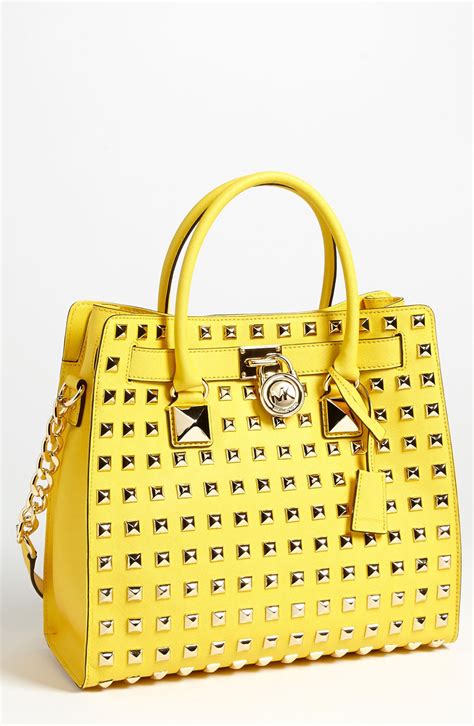 michael kors hamilton yellow bag|Michael Kors Hamilton large tote.